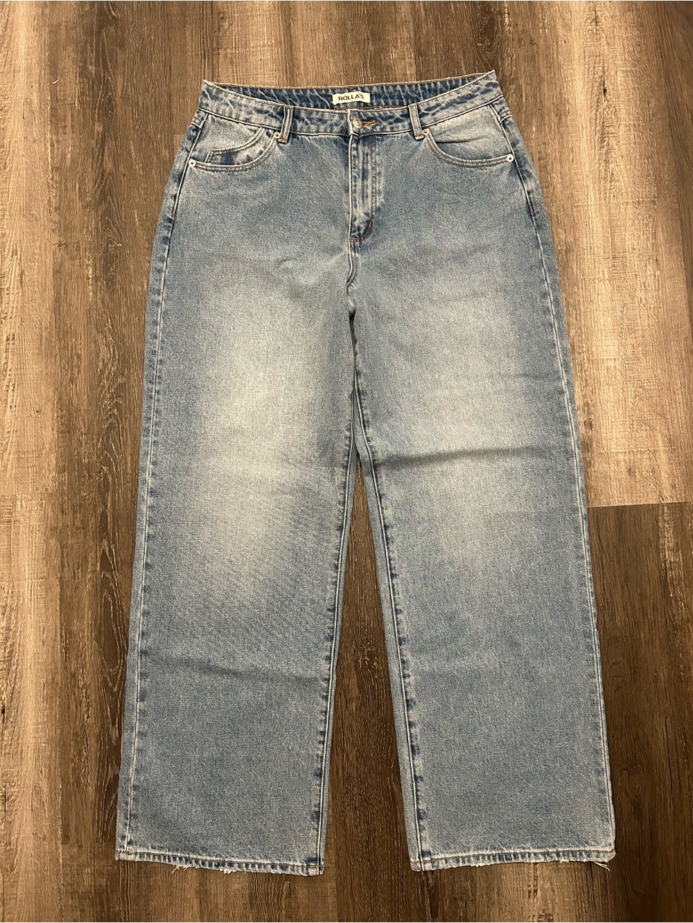 NWOT Rolla’s Kate Baggy Light Wash Jeans